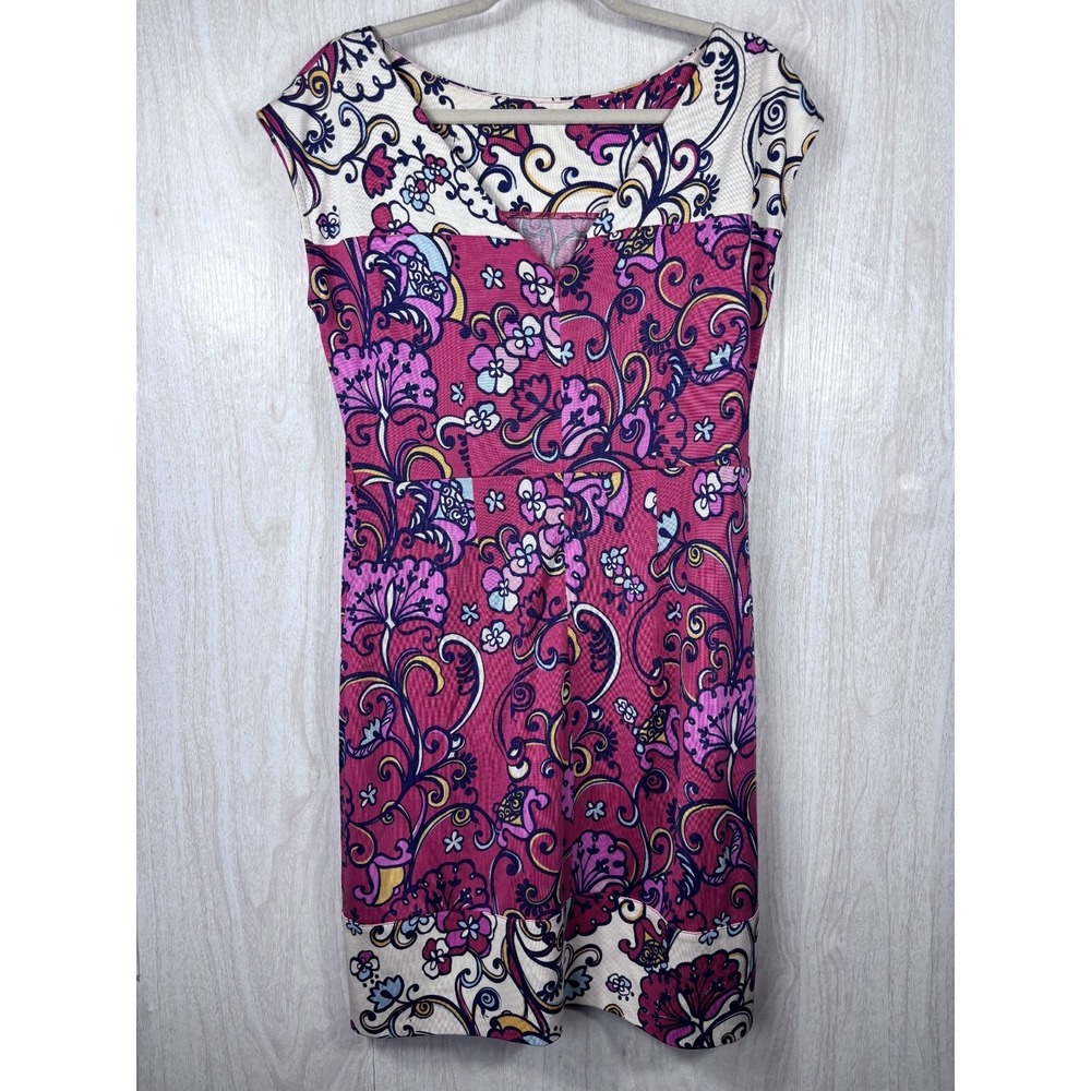 Lilly Pulitzer Silk Dress Pink Floral Shift Preppy Resort Vacation Chic S - Picture 3 of 8